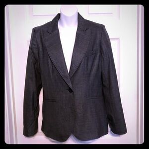 Joseph made in Paris gray one button lapel blazer
